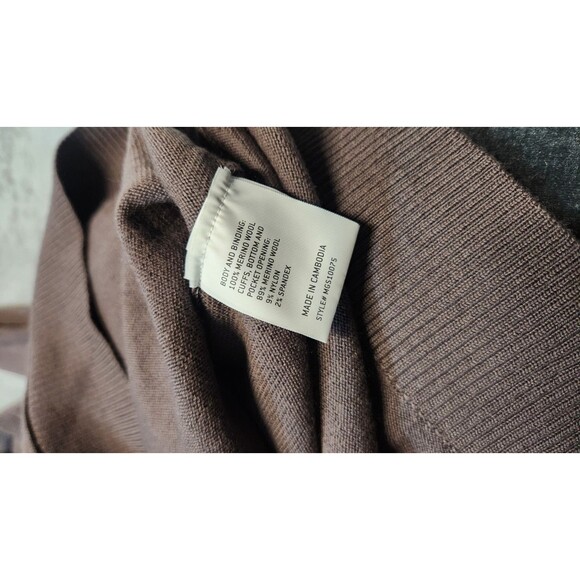 The Commons Men's Large Purple 100% Merino Wool Brosnan Hoodie NWT Winter - Picture 9 of 9